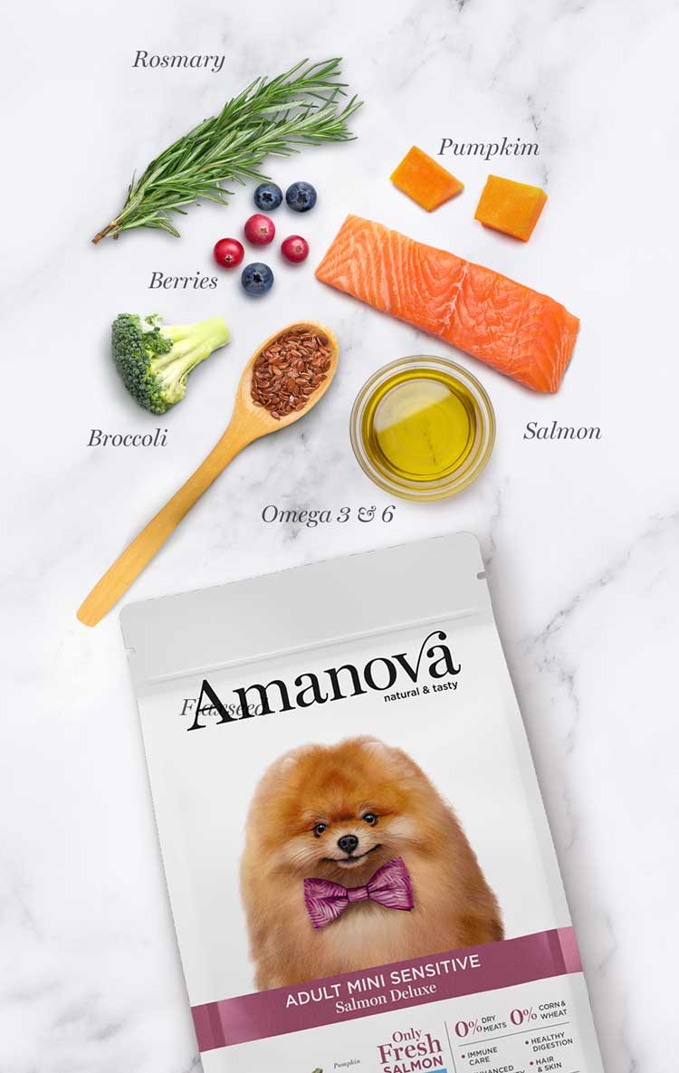 AMANOVA - Adult Mini Sensitive Salmon GRAIN FREE - Imagen 5